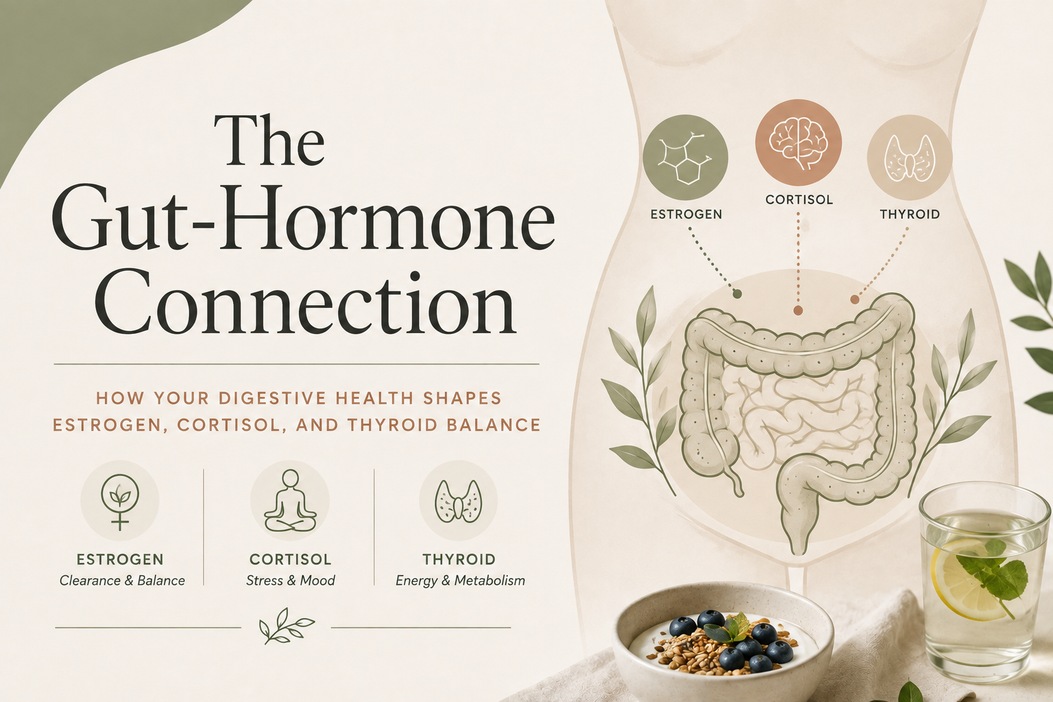 The Gut-Hormone Connection: How Your Digestive Health Shapes Estrogen, Cortisol, and Thyroid Balance