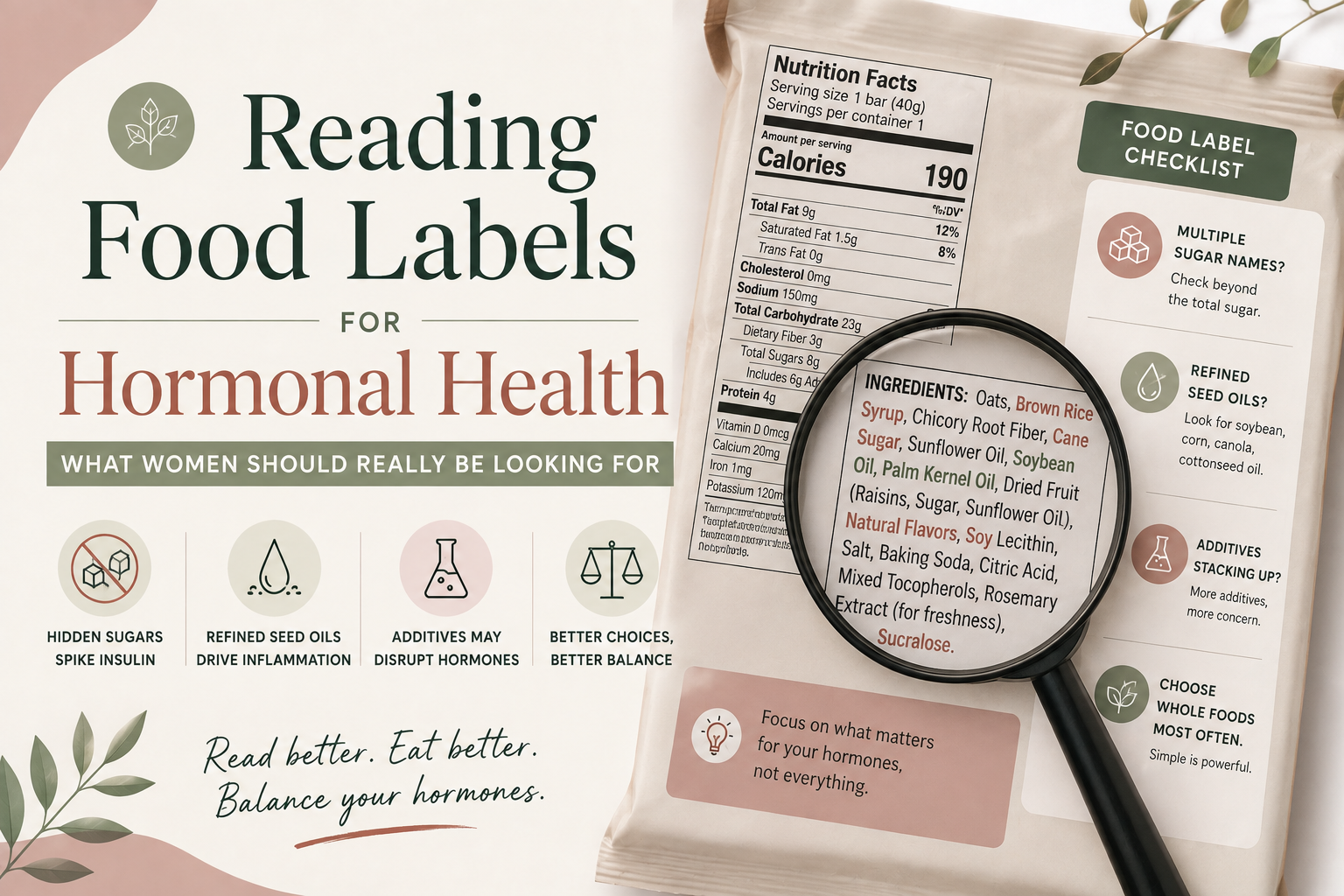 Reading Food Labels for Hormonal Health: What Women Should Really Be Looking For