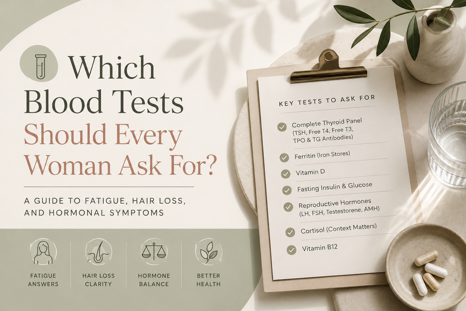 Which Blood Tests Should Every Woman Ask For? A Guide to Fatigue, Hair Loss, and Hormonal Symptoms